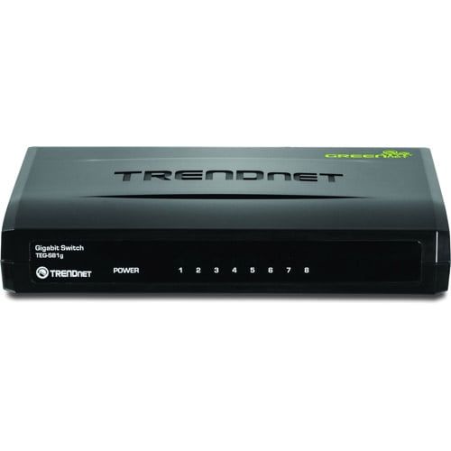  TRENDnet TEG S81g 8-Port Gigabit GREENnet Switch - switch - 8 ports