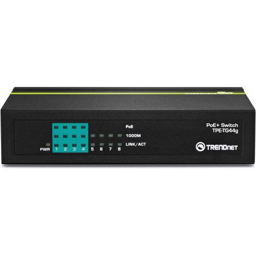  TRENDnet TPE-TG44G 8-Port Gigabit GREENnet PoE+ Switch