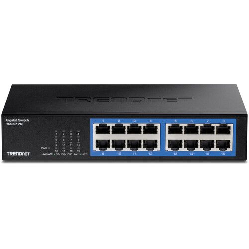  TRENDnet TEG-S17D 16-Port Gigabit Unmanaged Network Switch