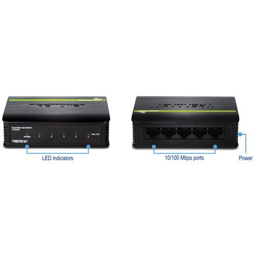  TRENDnet 5-Port 10/100 Mbps Fast Ethernet Switch