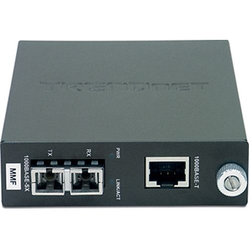 TRENDnet Intelligent 1000Base-T to 1000Base-SX Multi-Mode SC Fiber Converter
