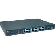 TRENDnet TPE-224WS 24-Port 10/100Mb/s Web Smart PoE Switch with Gigabit Ports & Mini-GBIC Slots