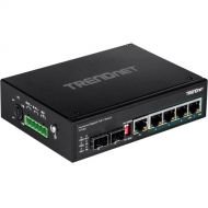 TRENDnet TI-PG62 6-Port Hardened Industrial Gigabit PoE+ DIN-Rail Switch