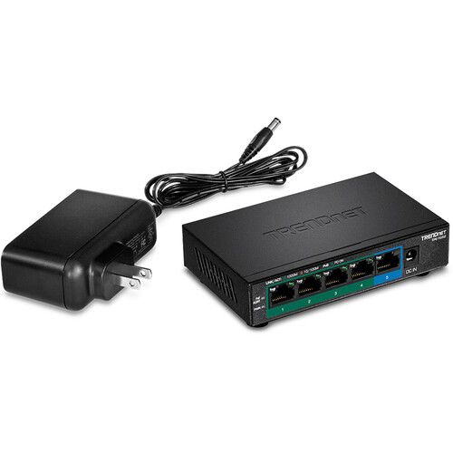  TRENDnet TPE-TG52 5-Port Gigabit PoE+ Compliant Unmanaged Network Switch