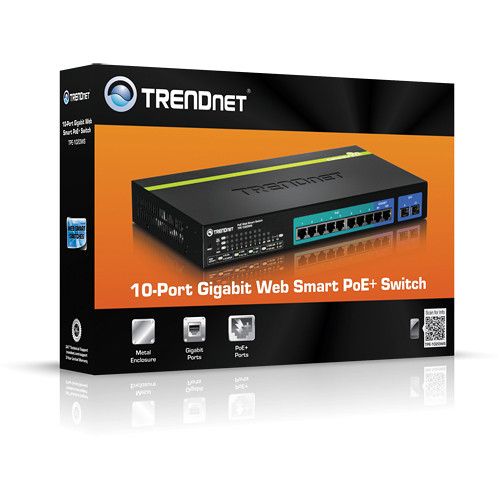  TRENDnet TPE-1020WS v1.0R 10-Port Gigabit Web Smart PoE+ Switch