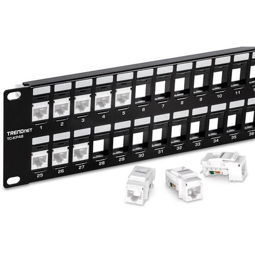  TRENDnet 48-Port Blank Keystone Patch Panel