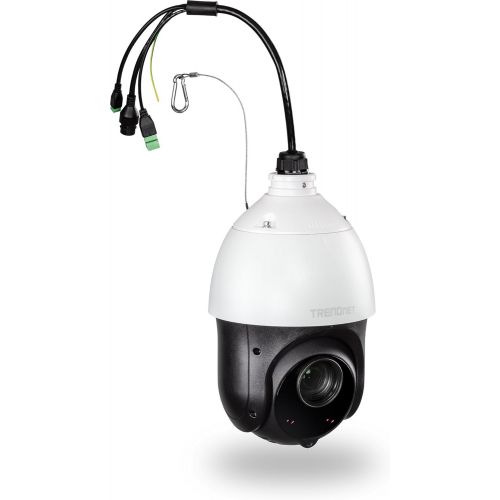  TRENDnet IndoorOutdoor 2MP 1080p PoE+ IR PTZ Speed Dome Network Camera, 20 x Optical Zoom, Auto-Focus, Auto-Iris, IP66 Housing, Night Vision Up to 100m (328 ft.), TV-IP440PI