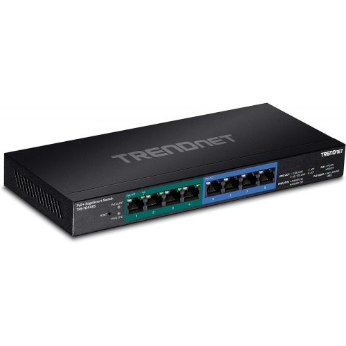  TRENDnet 8-Port Gigabit EdgeSmart PoE+ Switch, 60W PoE Power Budget, 16Gbps Switching Capacity, TPE-TG44ES
