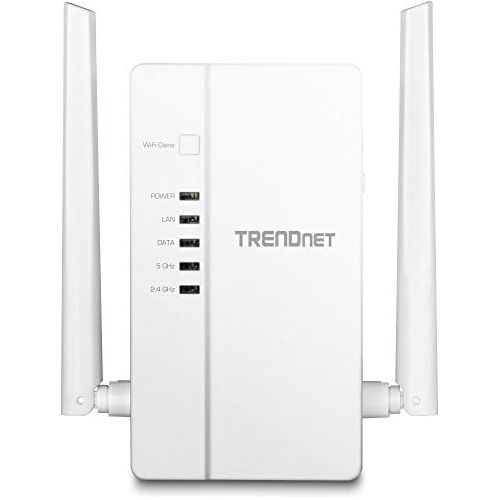  TRENDnet Wi-Fi Everywhere Powerline 1200 AV2 Dual-Band AC1200 Wireless Access Point, 3 x Gigabit Ports, TPL-430AP