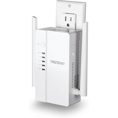  TRENDnet Wi-Fi Everywhere Powerline 1200 AV2 Dual-Band AC1200 Wireless Access Point, 3 x Gigabit Ports, TPL-430AP