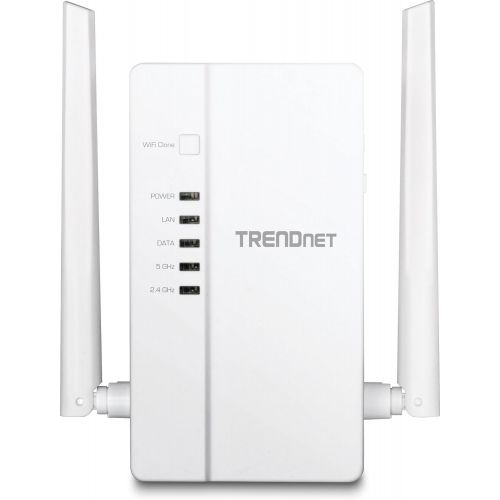  TRENDnet Wi-Fi Everywhere Powerline 1200 AV2 Dual-Band AC1200 Wireless Access Point, 3 x Gigabit Ports, TPL-430AP