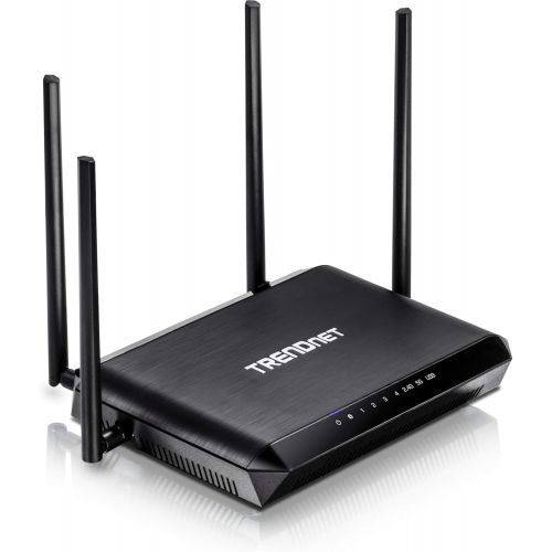  TRENDnet AC2600 MU-MIMO, Wireless Gigabit Router, Equipped with Beamforming Antennas ideal for extreme 4K streaming and Lag Free gaming, TEW-827DRU