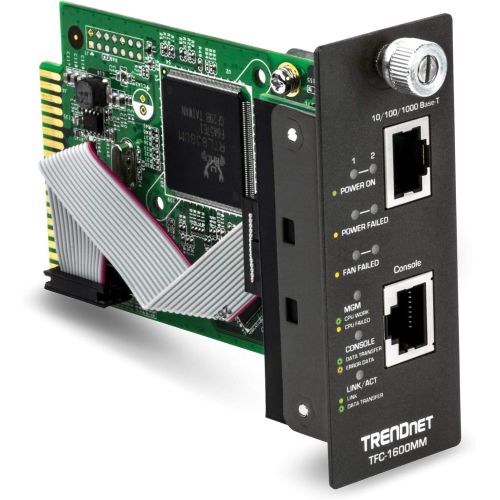  TRENDnet 16-Bay Fiber Converter Chassis System SNMP Management Module, TFC-1600