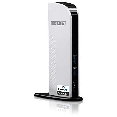 TRENDnet USB 3.0 Universal Docking Station, Dual Video Outputs, Windows and Mac (10.9 - 10.13.3) Compatible, HDMI and DVIVGA, Gigabit Ethernet, Audio, Plug & Play, TU3-DS2