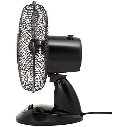  [아마존베스트]TRESKO Aerson Table Fan 23 cm Wind Machine Table Fan with 2 Speed Settings Power Consumption 30 W Very Quiet Tilt Angle Approx. 30° Oscillation Approx. 90° Black