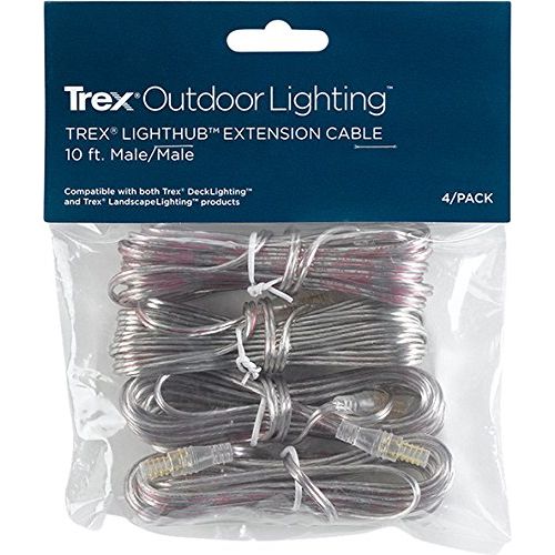  TREX LightHUB 10ft Extension Wire - Male, (4- pack), DL10FTWR4PK