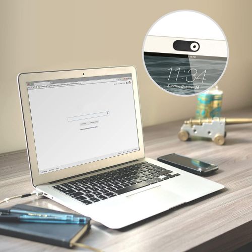  [아마존베스트]TRILINK Webcam Cover 6-Pack, Web Camera Cover Slide Ultra-Thin for Laptop, iMac, MacBook Pro, Mac, Computer, Smart Phone, Tablets Slider Camera Blocker Protect Your Privacy & Security (Bla