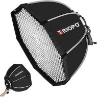 KS90 Portable Softbox 35in / 90cm Speedlite Octagon Umbrella Softbox with Honeycomb Grid Outdoor Flash SoftBox for Godox TT600 TT685 TT685II V860II V860III Flash (KS90)