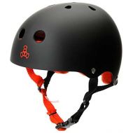 TRIPLE 8 Triple Eight Black Rubber Sweatsaver Skateboard Helmet