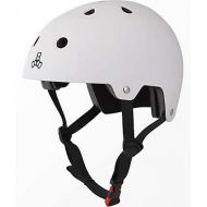 TRIPLE 8 Triple Eight Dual Certified White Rubber Skateboard Helmet