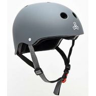 TRIPLE 8 Triple Eight Sweatsaver Grey Carbon Rubber Skateboard Helmet