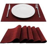 [아마존베스트]TRIVETRUNNER -ANNA STAY Trivetrunner:Decorative Modular Trivet Runner for Table 6 pcs Placemats Hot Pad, Heat-Resistant Surface,for Hot Plates, Pots, Dishes, Cookware for Kitchen (6 pcs Burgundy Placemats