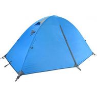 TRIWONDER 1-2 Personen Zelt, Wasserdichte Doppelschicht Zelt Sonnenschutz fuer Camping, Outdoor, Festival mit kleinem Packmass