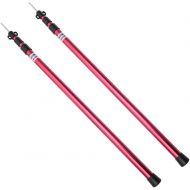 TRIWONDER Tarp Poles Aluminium Alloy Tent Poles Rod Replacement for Tarp Shelter Awning Camping Poles Supporting Rod - Pack of 2