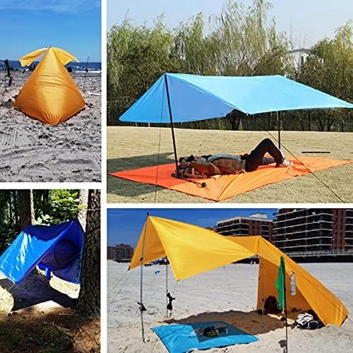  TRIWONDER Waterproof Hammock Rain Fly Tent Tarp Footprint Camping Shelter Ground Cloth Sunshade Mat for Outdoor Hiking Beach Picnic