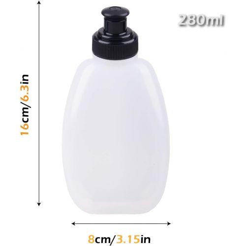  TRIWONDER BPA-Free Leak-Proof Water Bottles Running Flasks for Hydration Belt or Vest - Ideal for Running Hiking Cycling