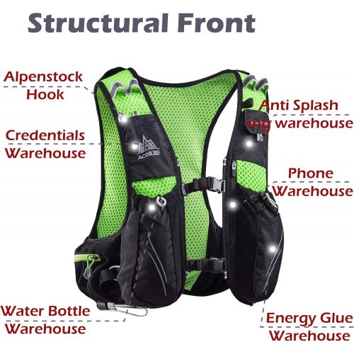  TRIWONDER Hydration Pack Backpack 10L Deluxe Running Race Hydration Vest Outdoors Mochilas for Marathon Running Cycling Hiking