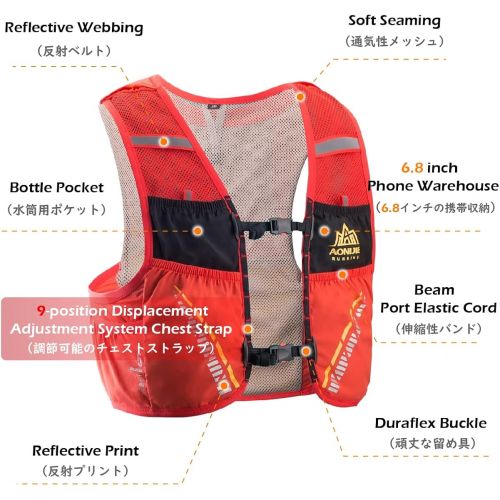  TRIWONDER Hydration Vest Trail Running Backpack Hydration Pack Marathon Vest Water Backpack