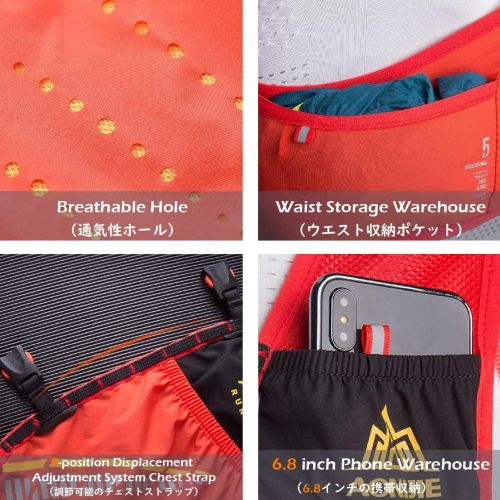  TRIWONDER Hydration Vest Trail Running Backpack Hydration Pack Marathon Vest Water Backpack