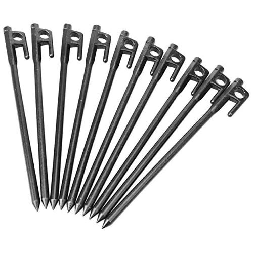  TRIWONDER Tent Stakes Heavy Duty Camping Stakes Forged Steel Tent Pegs Nails Outdoors Solid Stakes with Carrying Bag