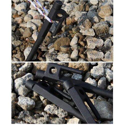  TRIWONDER Tent Stakes Heavy Duty Camping Stakes Forged Steel Tent Pegs Nails Outdoors Solid Stakes with Carrying Bag