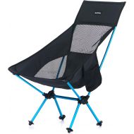 TRIWONDER Lightweight Folding High Back Camping Chair with Headrest, Portable Compact Outdoor Camp, Travel, Picnic, Festival, Hiking, Backpacking