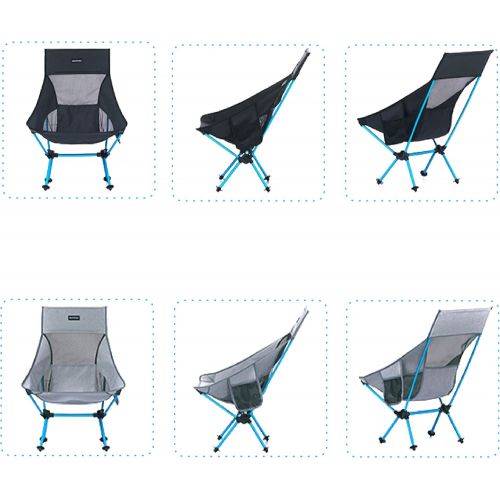  TRIWONDER Portable Camping Chair Lightweight Folding Backpacking Chair for Outdoor Camp, Travel, Beach, Picnic, Festival, Hiking