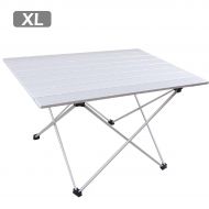 TRIWONDER Ultralight Aluminum Folding Camping Table Collapsible Portable Roll-Up for Outdoor, Camping, Picnic, BBQ, Beach, Fishing