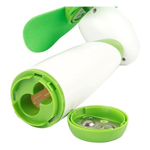  [아마존베스트]TRIXES Hand fan with soft blades in green with control knob
