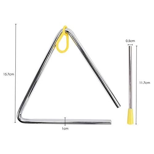  [아마존베스트]TRIXES Musical Triangle Steel School Children Percussion Instrument with Beater