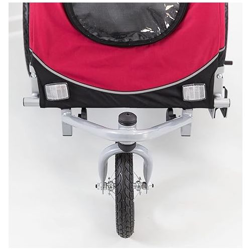  TRIXIE Dog Bike Trailer/Stroller Conversion Kit for TRIXIE 12816 Dog Bike Trailer, Silver/Black, Youth Large / 11-13