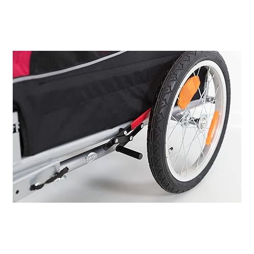  TRIXIE Dog Bike Trailer/Stroller Conversion Kit for TRIXIE 12816 Dog Bike Trailer, Silver/Black, Youth Large / 11-13