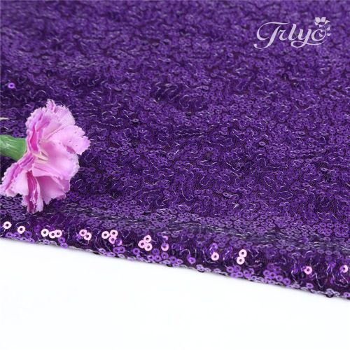  TRLYC 70% Off More Sizes Purple Sequin Tablecloth for Wedding Event Supplies Choose Size 72 to 196