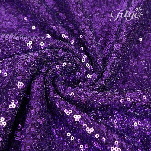  TRLYC 70% Off More Sizes Purple Sequin Tablecloth for Wedding Event Supplies Choose Size 72 to 196