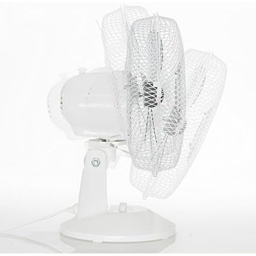  TROTEC TVE 10 Tischventilator Automatische 80°- Oszillation 25W weiss