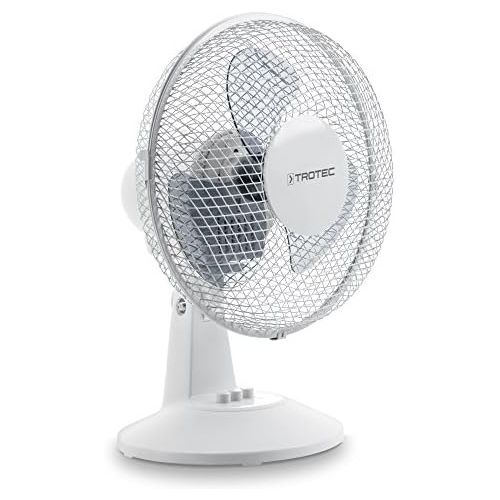  TROTEC TVE 10 Tischventilator Automatische 80°- Oszillation 25W weiss