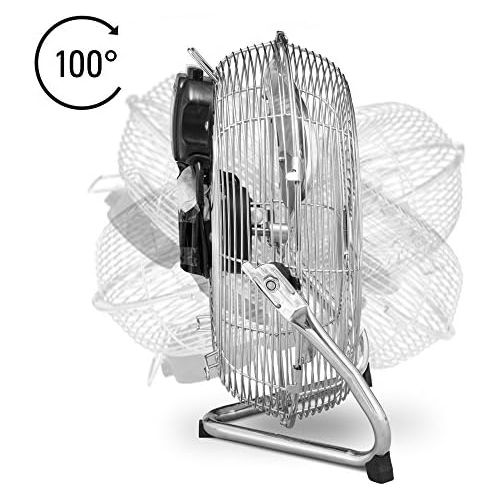  TROTEC Trotec TVM 12 Bodenventilator | 37 W | Ø 30 cm | 3-Stufen | Chrom