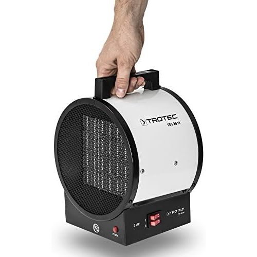  TROTEC Keramik Heizluefter TDS 20 M 3 kw, UEberhitzungsschutz, langlebig, robust, leise, deshalb optimal fuer Erwarmung von Innenraumen