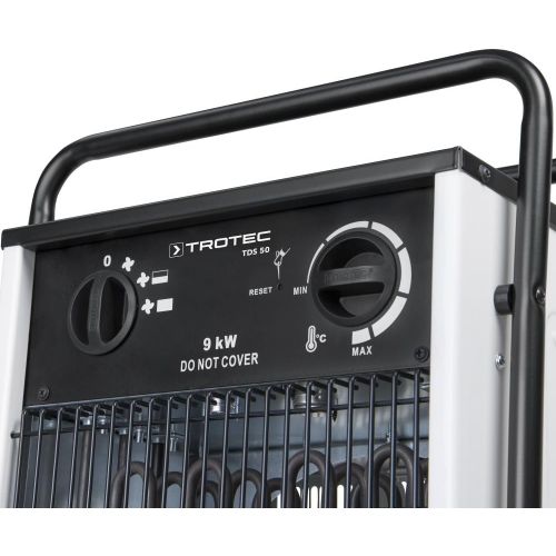  TROTEC TDS 50 mit 9 kW Elektroheizer Heizluefter Heizgerat Bauheizer mit integriertem Thermostat