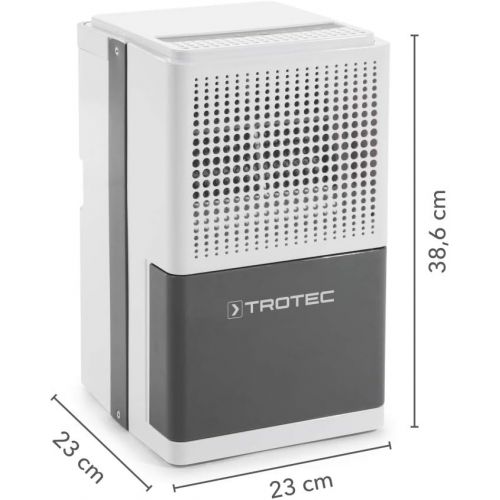  TROTEC Komfort Luftentfeuchter Bautrockner TTK 25 E (max.10 L/Tag), geeignet fuer Raume bis 37 m³ / 15 m² ink. BZ06